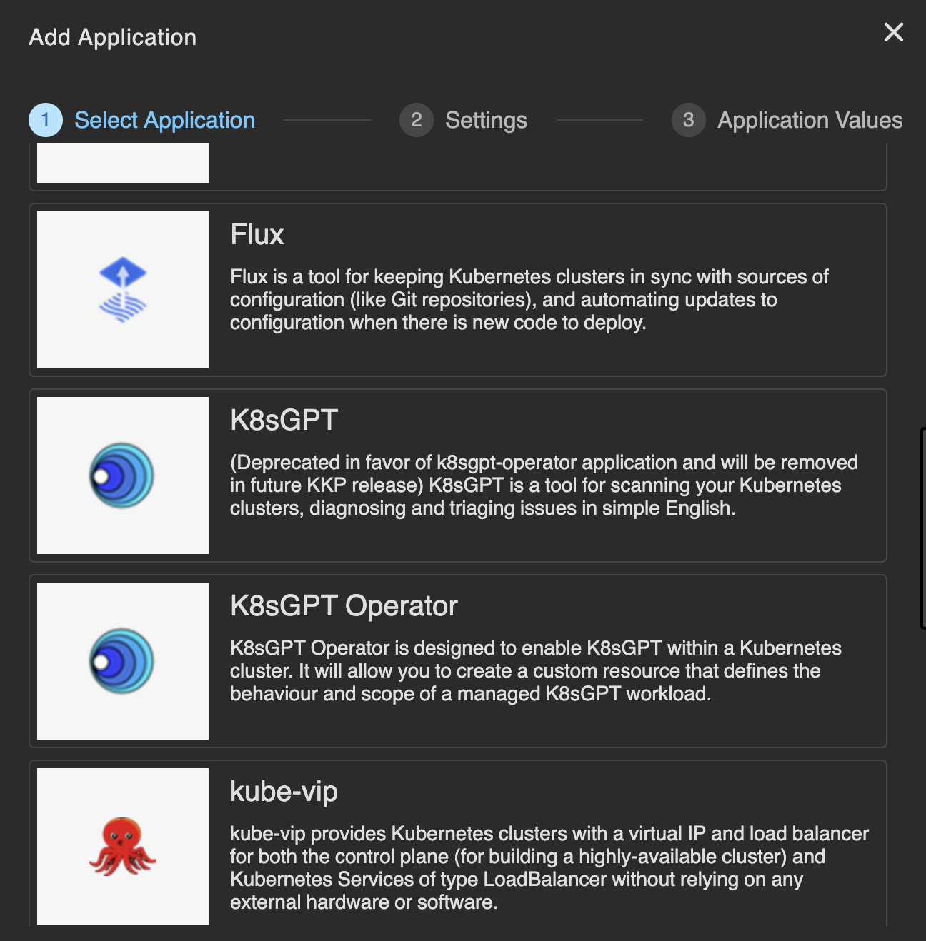 Select K8sGPT-Operator Application